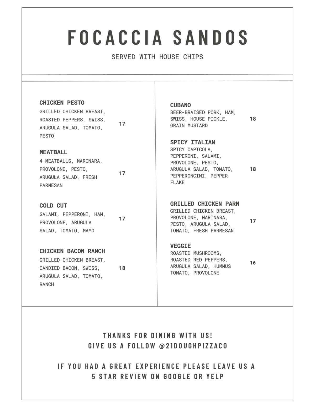 Taproom Menus Black Laboratory Brewing