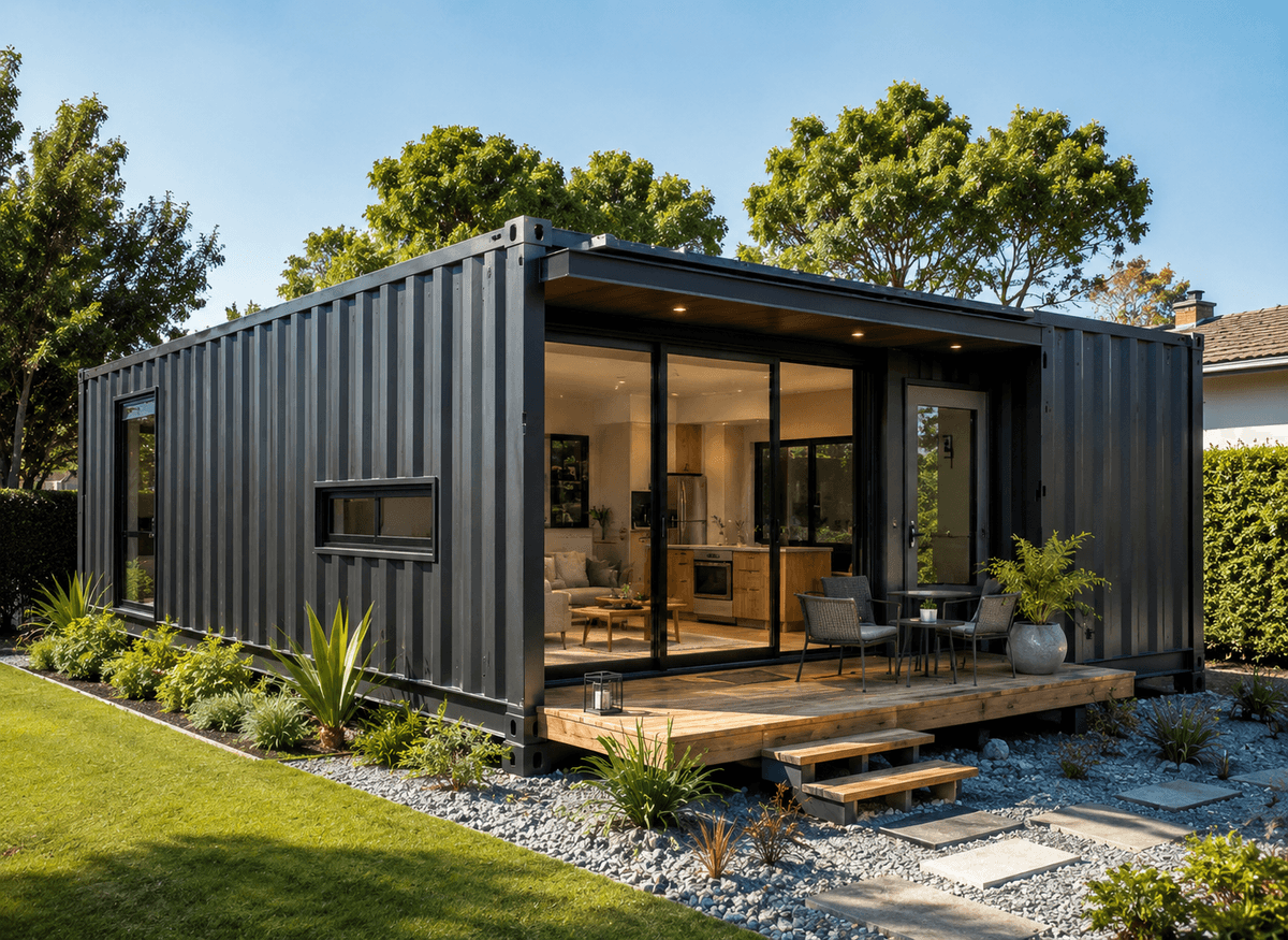 Casa prefabricada de container con diseño moderno