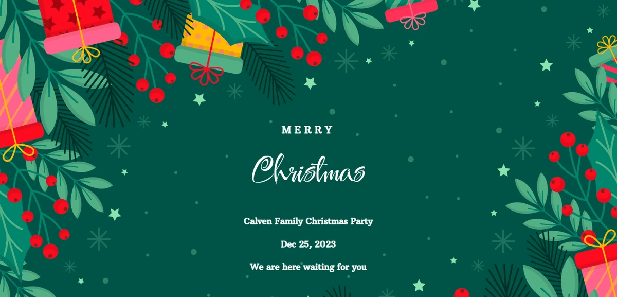 Engaging visuals in a customer seasonal campaign