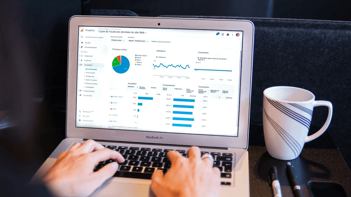 Monitoring dashboard used to review website service health
