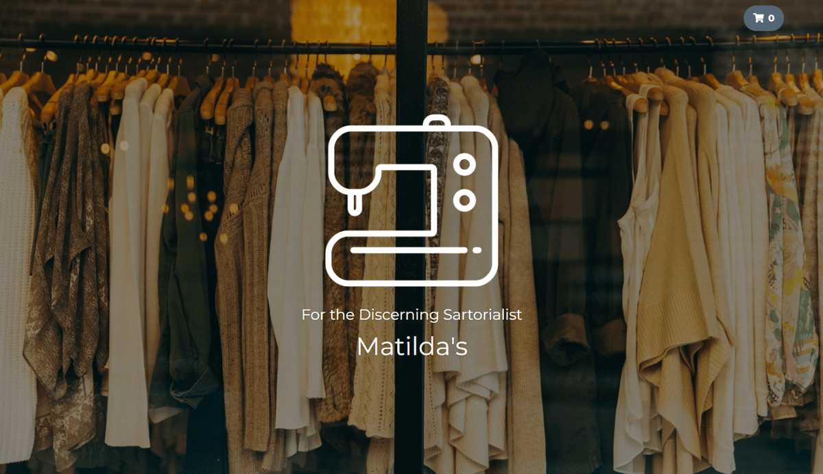 Tailoring store website speaking to a discerning sartorial audience
