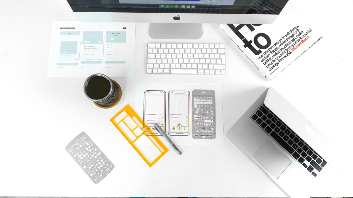 Effective website visual hierarchy guiding user actions