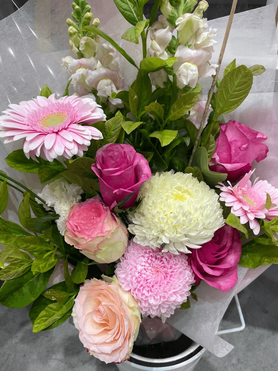 Vibrant september birth flower australia bouquet featuring asters