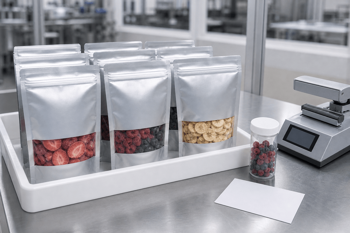 freeze-dried fruit manufacturing quality control environment