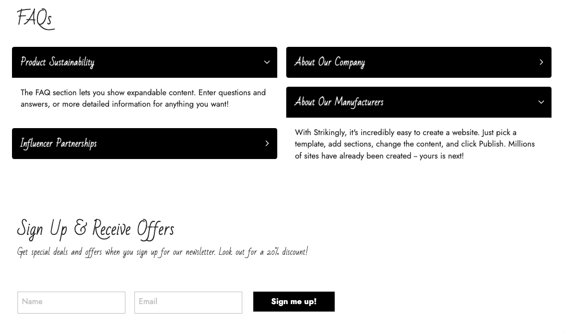 Enhancing FAQ section improvements with embedded links