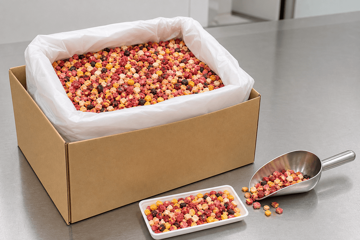 freeze-dried berries for yogurt topping applications