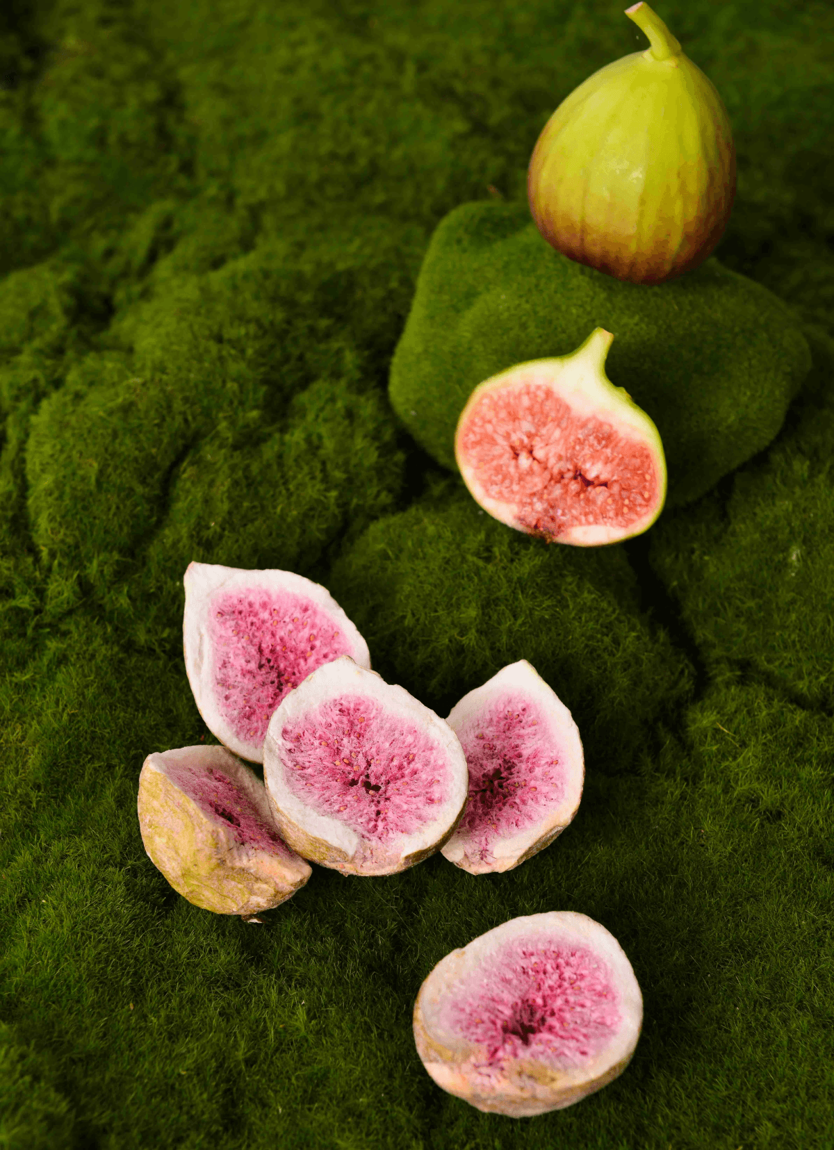 fresh selection of delicious freeze dried figs