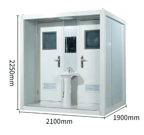 Variedad colorida de baño portátil ideal para adultos