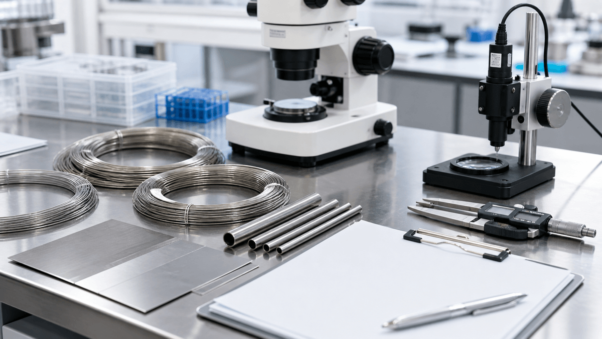 Medical nitinol material evidence and surface control review