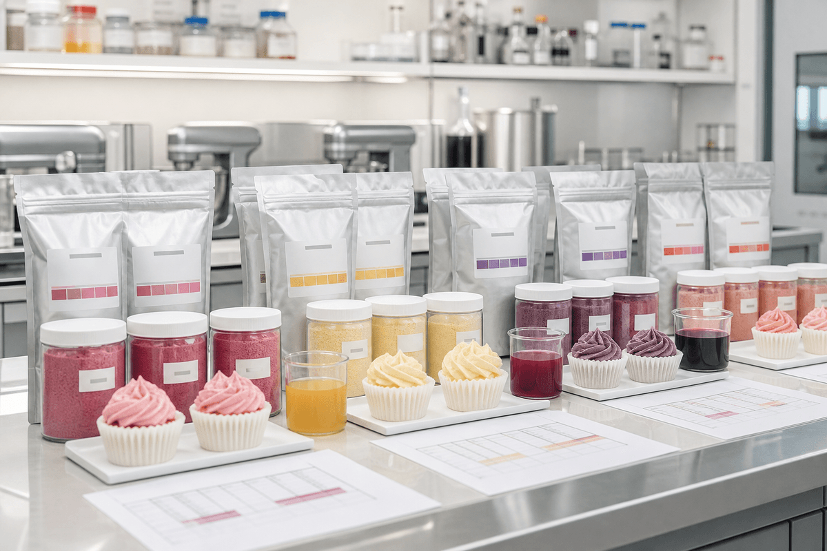  sealed fruit powder retains and standardized food color applications