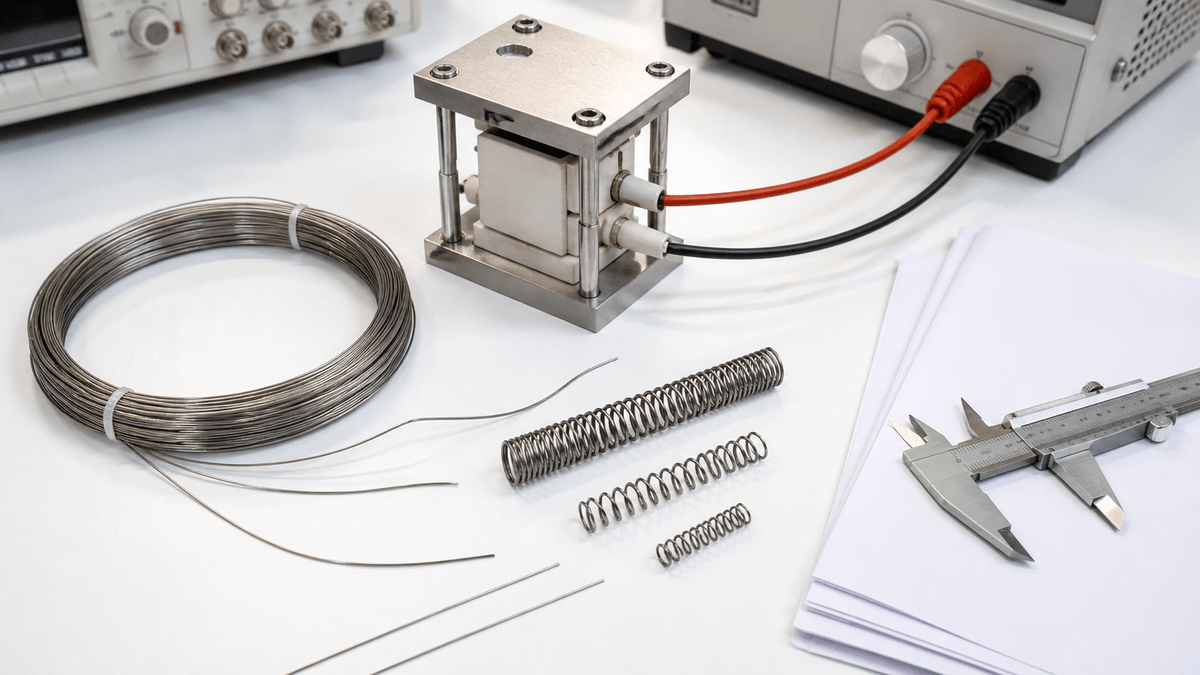 Nitinol actuator thermal system with wire and spring options