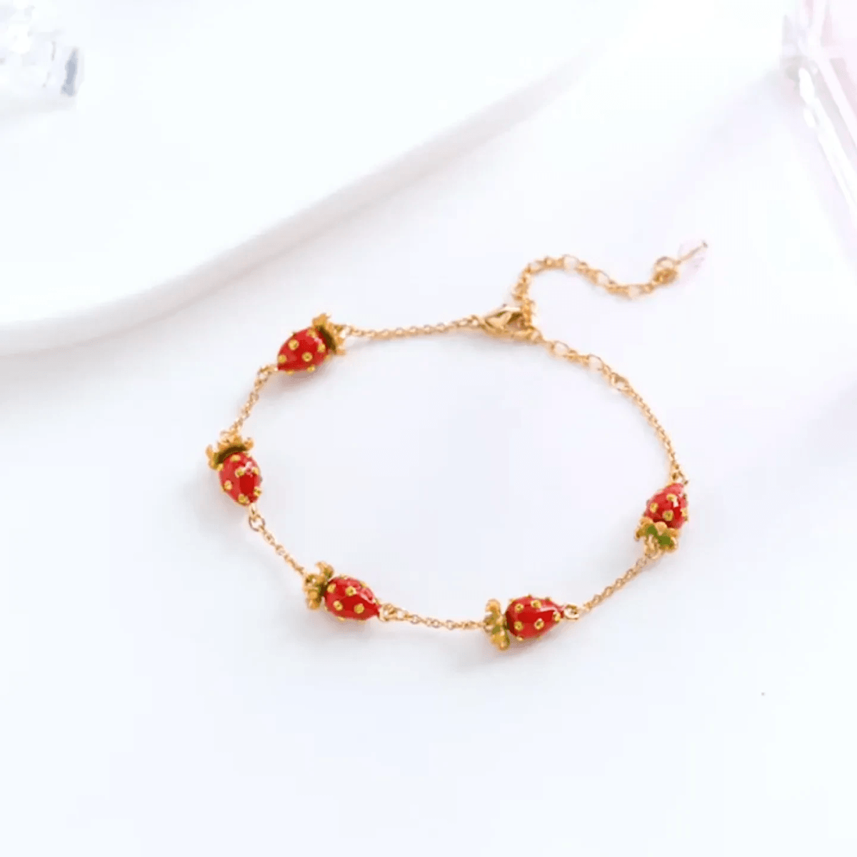 beautiful collection of stylish strawberry gold bracelets