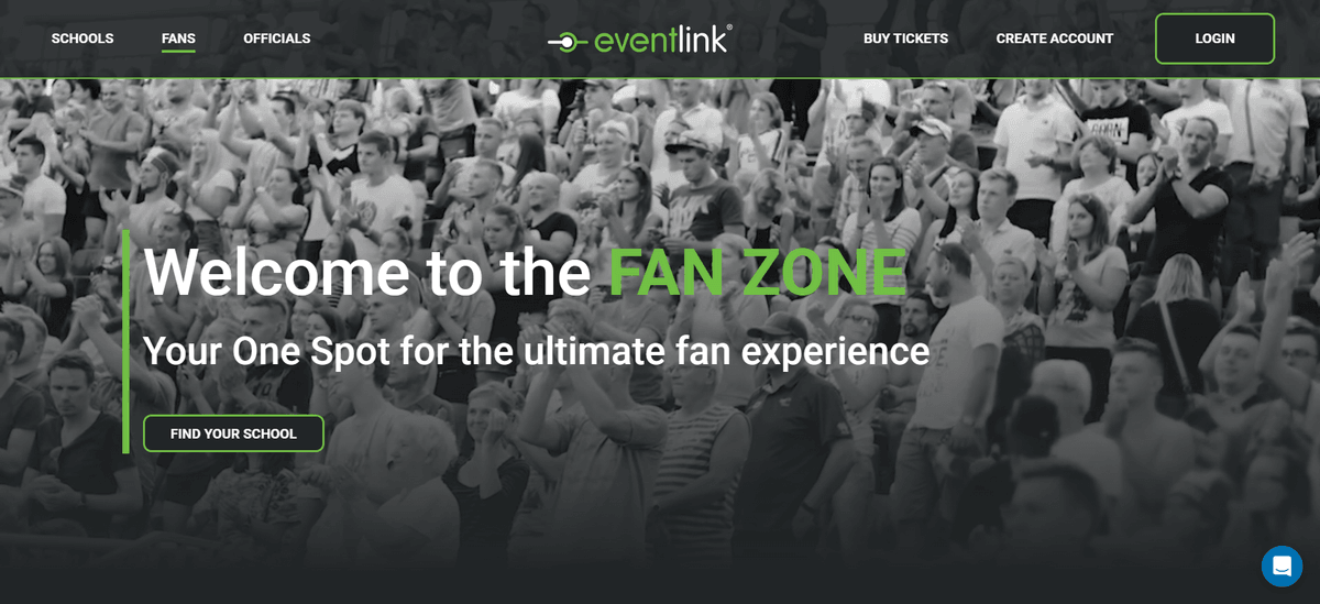 Eventlink logo for the school athletics fan zone.