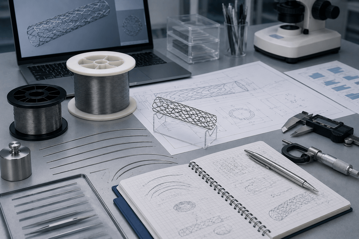 Nitinol component map for medical device material selection