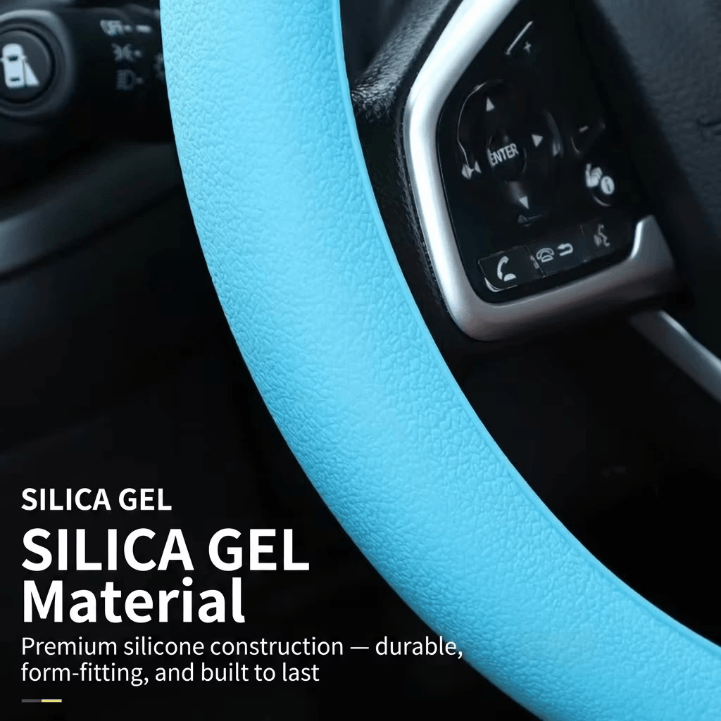 Silicone steering wheel cover texture and color image
