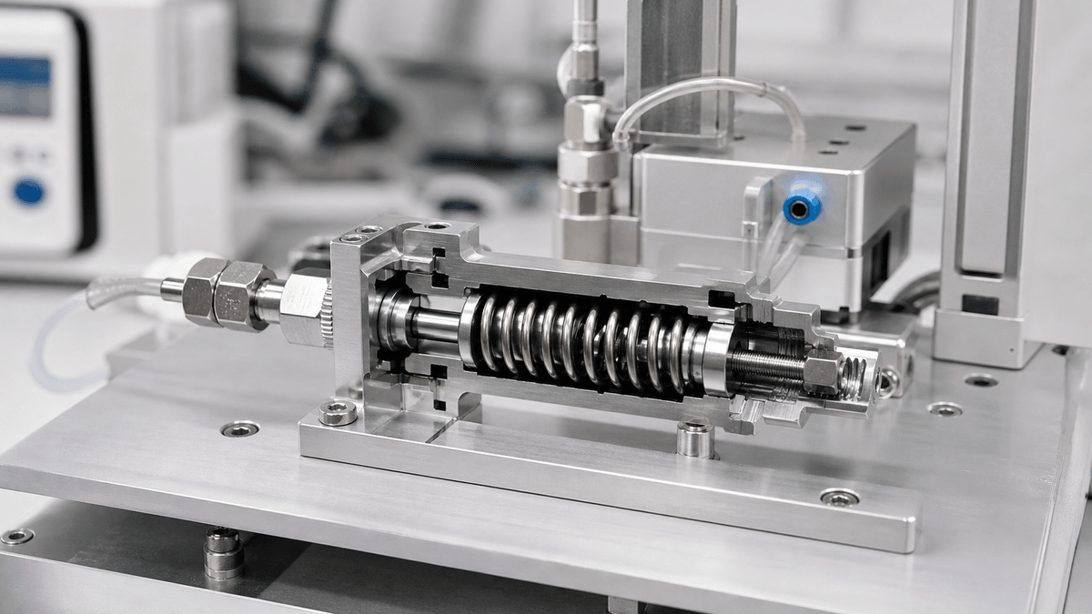 Shape memory alloy spring for temperature control