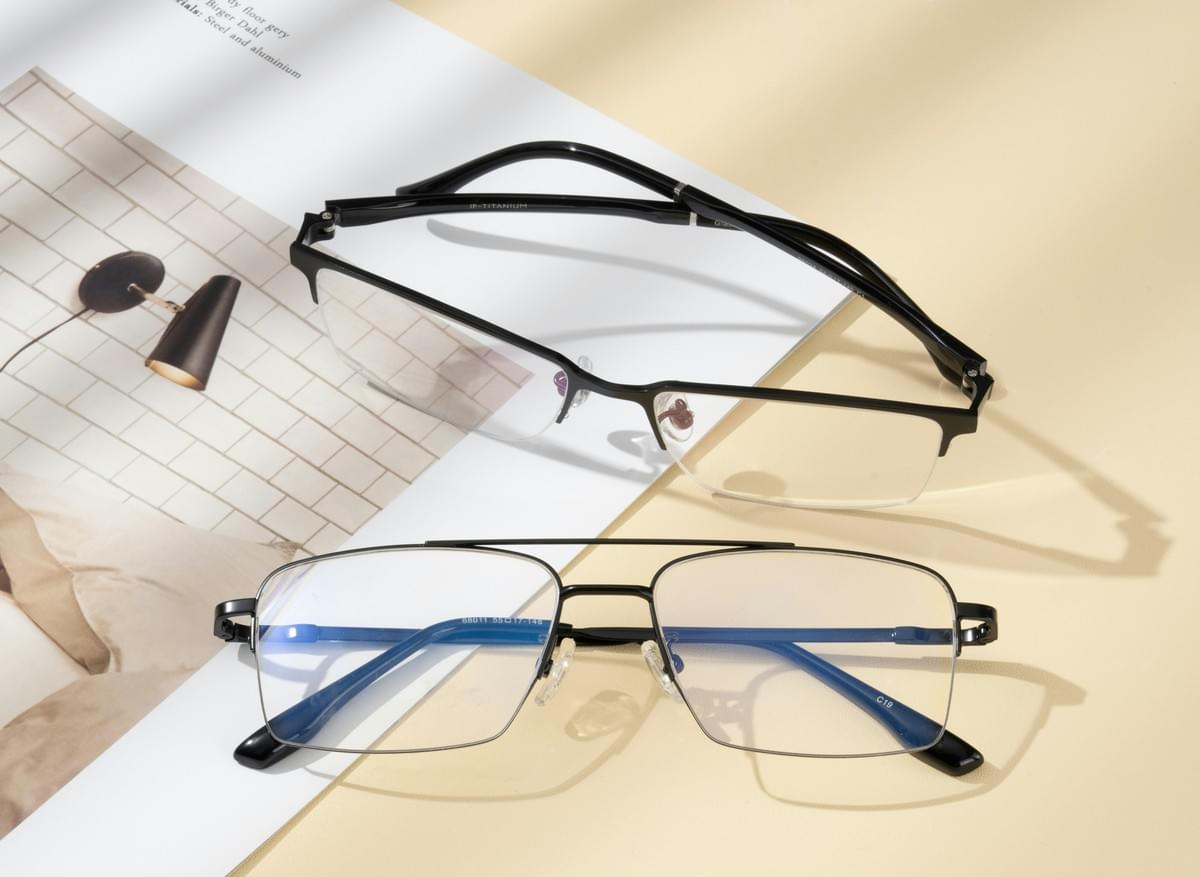 high plus prescription glasses with various lens types