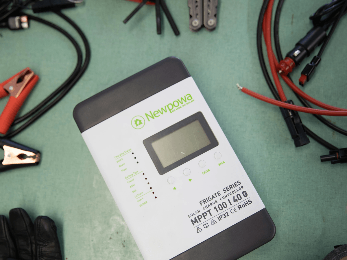Battery Charger Inspection: Testing Output Voltage with Multimeter