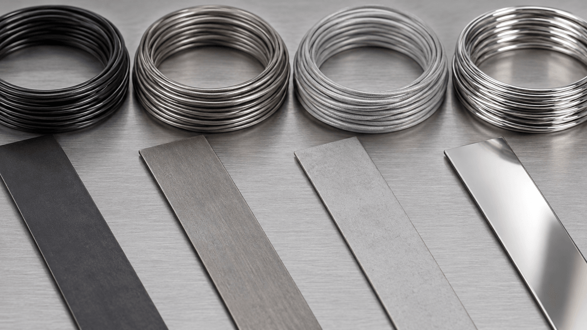 Incoming nitinol surfaces before passivation process selection