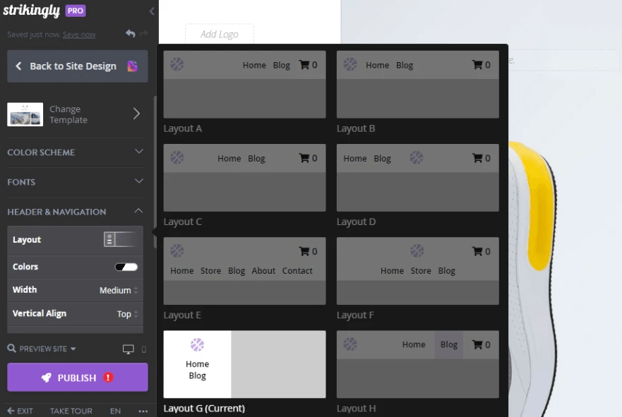 website experience improvement through simplified navigation