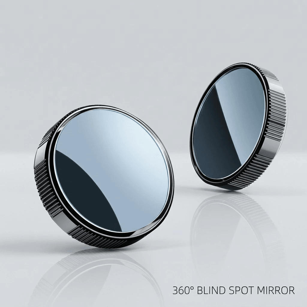 Universal 360 degree wide angle blind spot mirror pair product image
