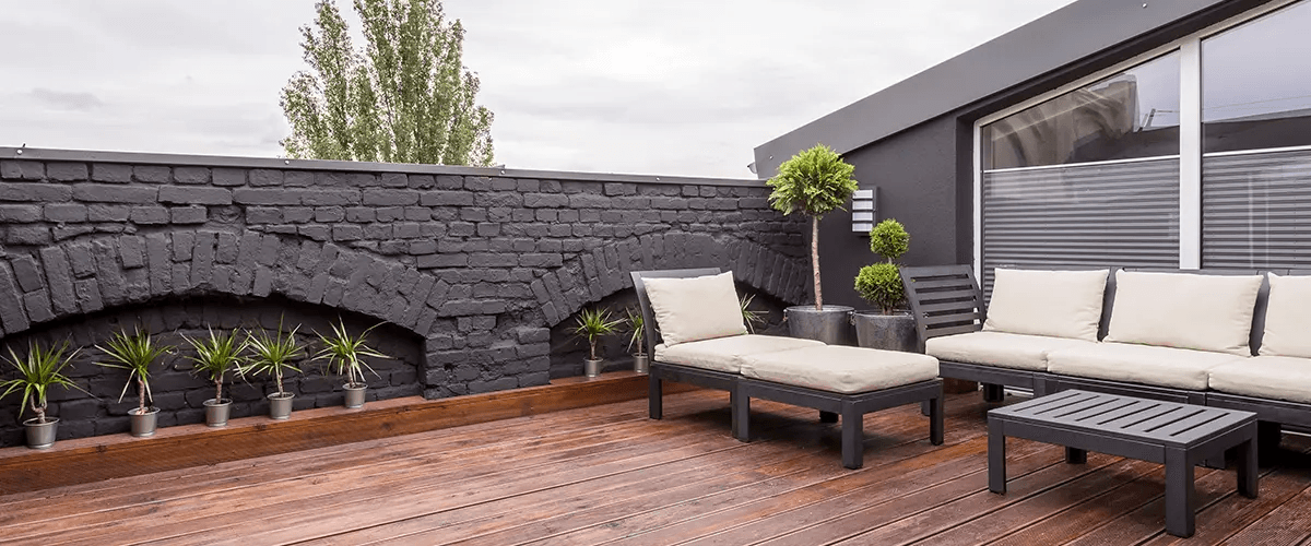 Beautiful view showcasing softwood decking in an outdoor setting.