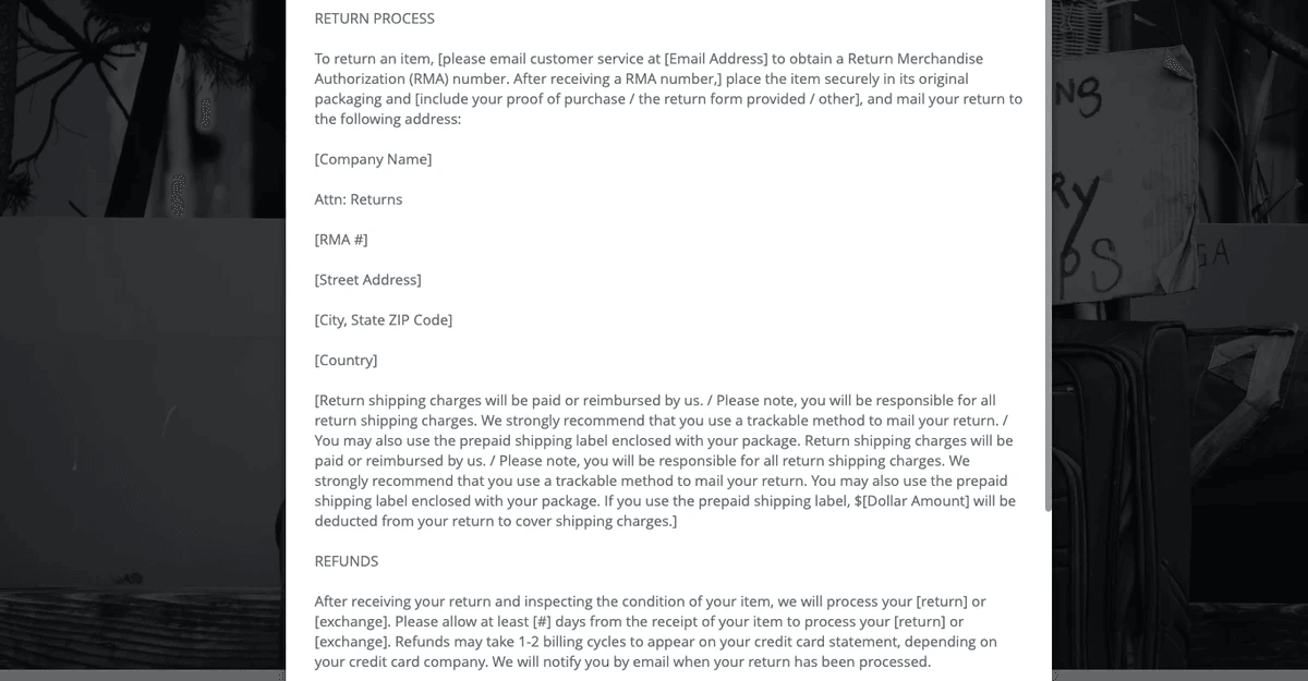 ecommerce trust building elements through effective return policies