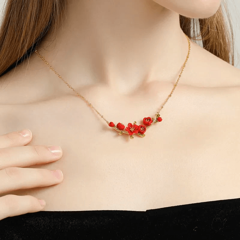 Stunning floral necklaces showcasing unique begonia designs
