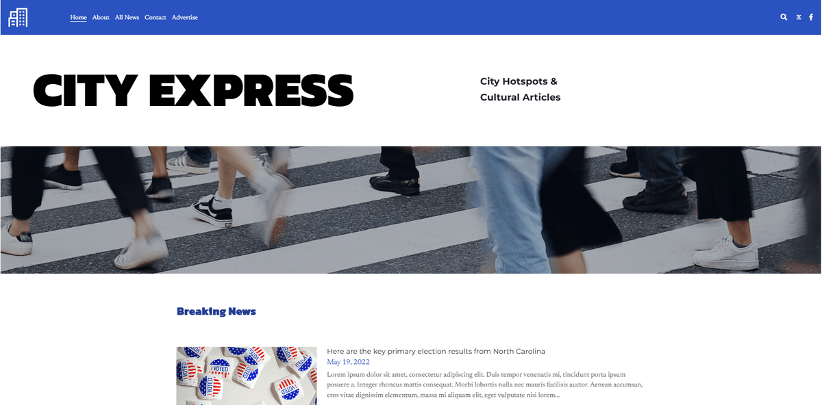 search and cart icons in an effective header design layout
