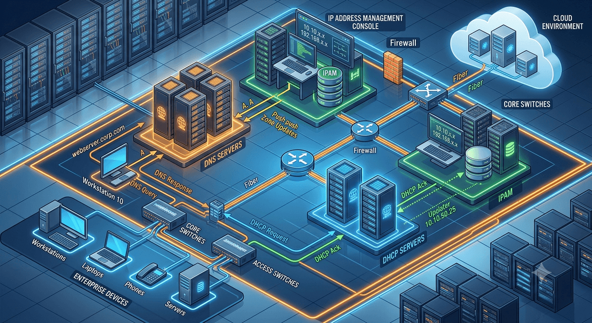 Integrated DNS DHCP and IPAM operations model