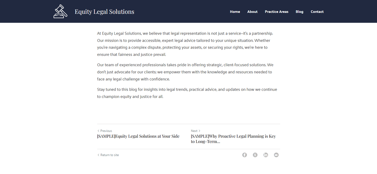 conversion-focused blog layout featuring Read Next section