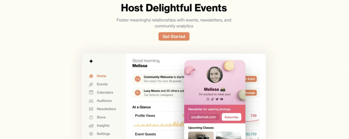 engaging event registration page with compelling headline