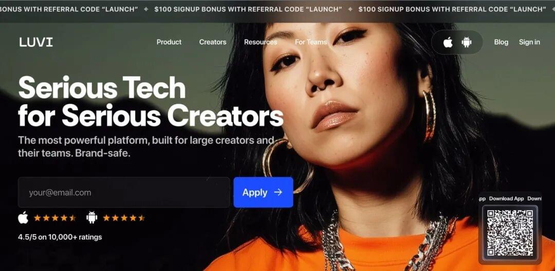 Original luvi.fans website image showing the creator membership and payment platform.