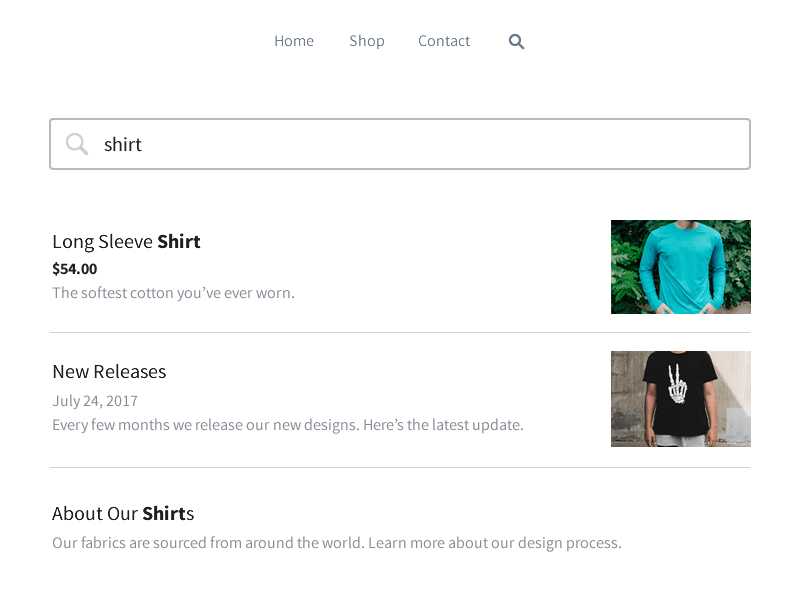Site search helping visitors move between website journey touchpoints