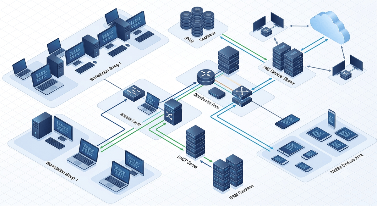 DNS DHCP and IPAM workflow for enterprise troubleshooting