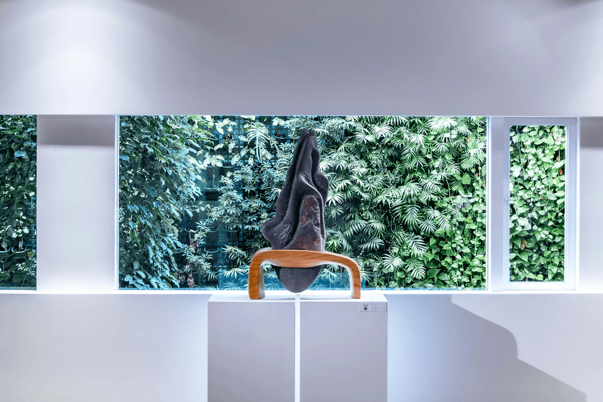 Stylish capsule home showcasing innovative design features.