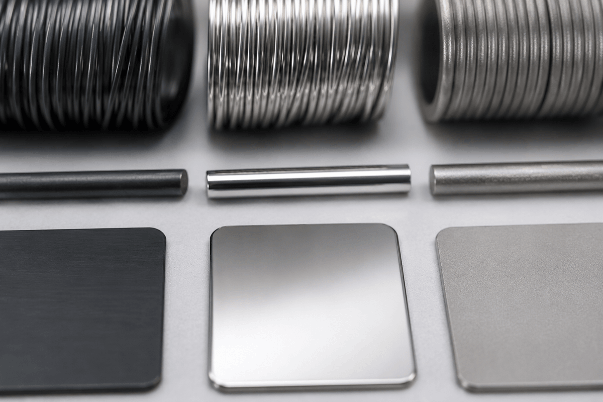 Nitinol surface finish options for buyers comparing material forms