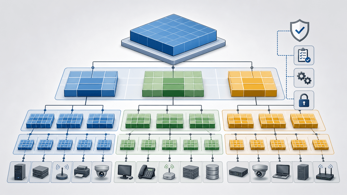IPAM organizing enterprise network address space into a governed hierarchy