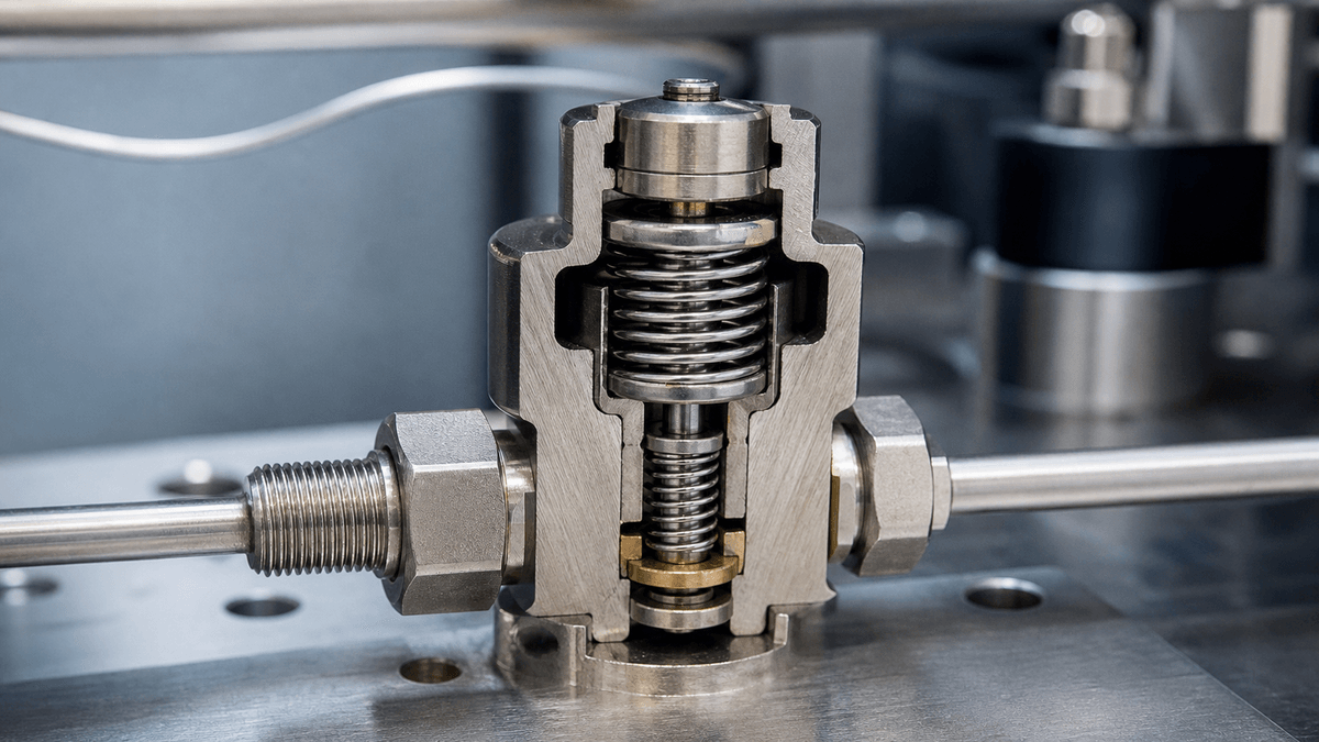 SMA spring thermostat valve mechanism