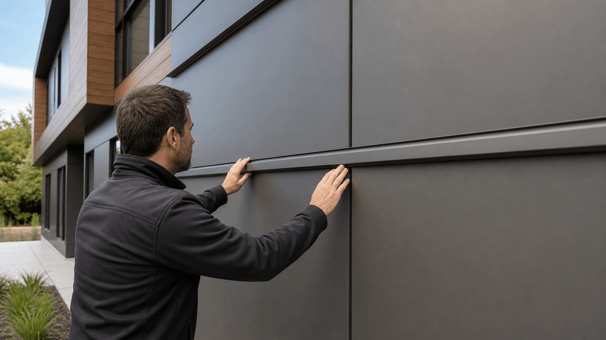  Roof fascia profiles installed in a straight run