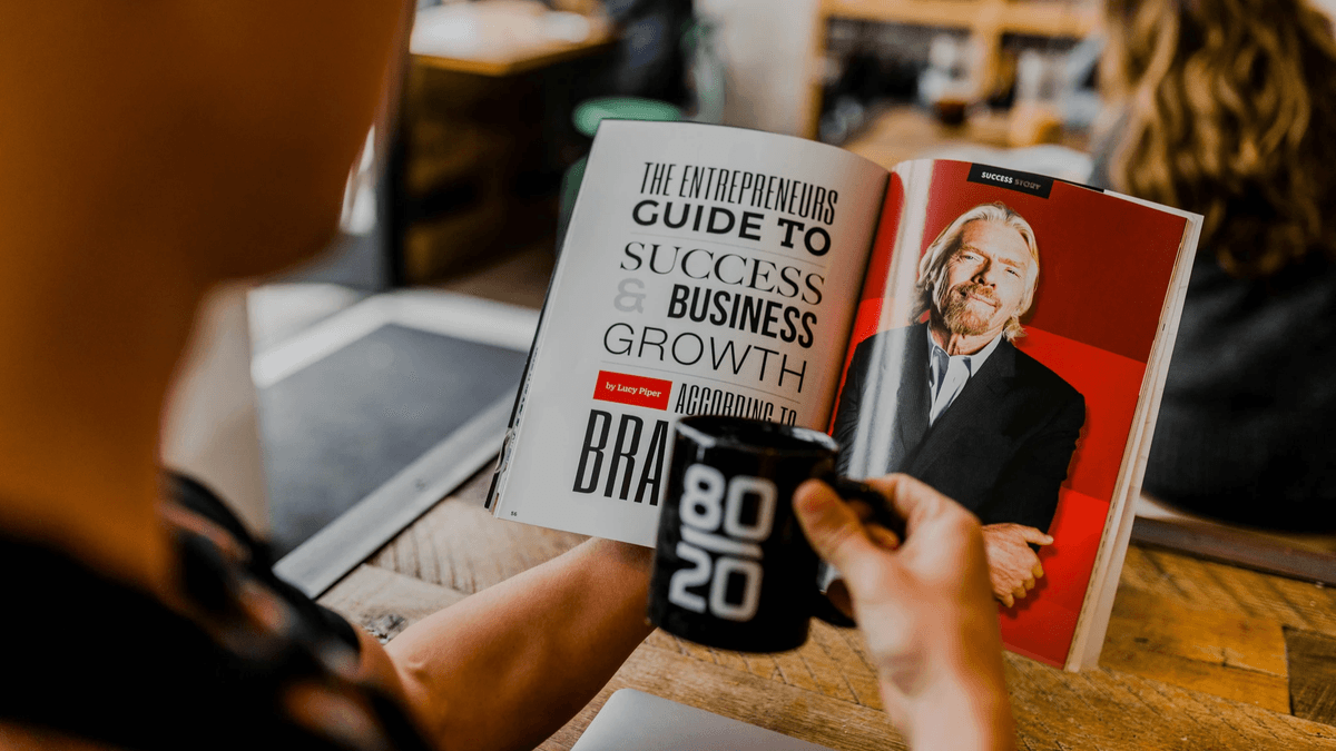 B2B service landing page showcasing client logos and case studies