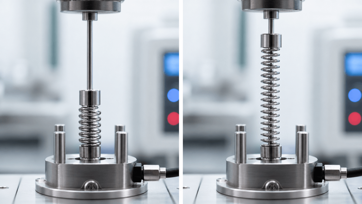 itinol spring actuator for thermal motion control