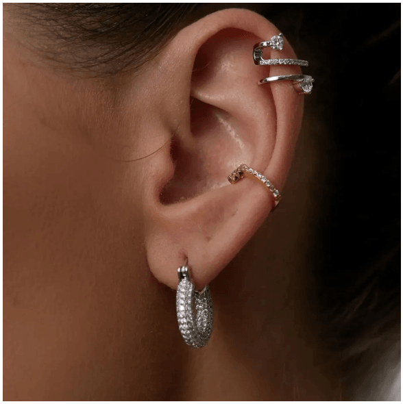 Drop Hoop Earrings Gold - Teardrop-Shaped Elegant Jewelry