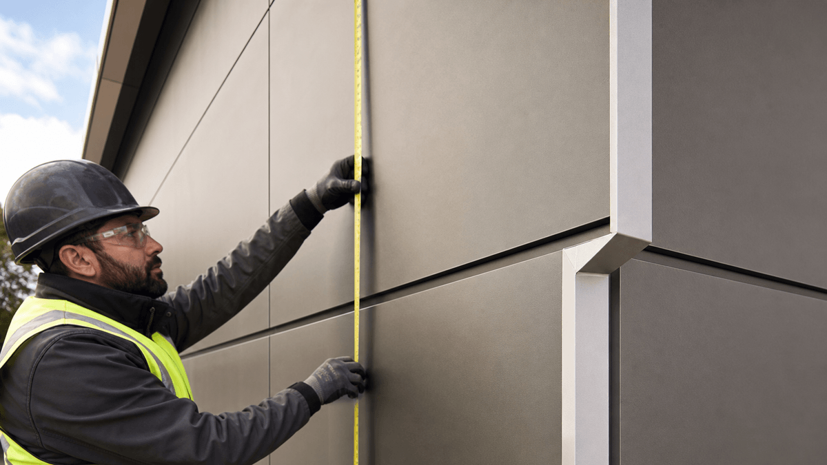 Cladding trim with crisp reveal detail