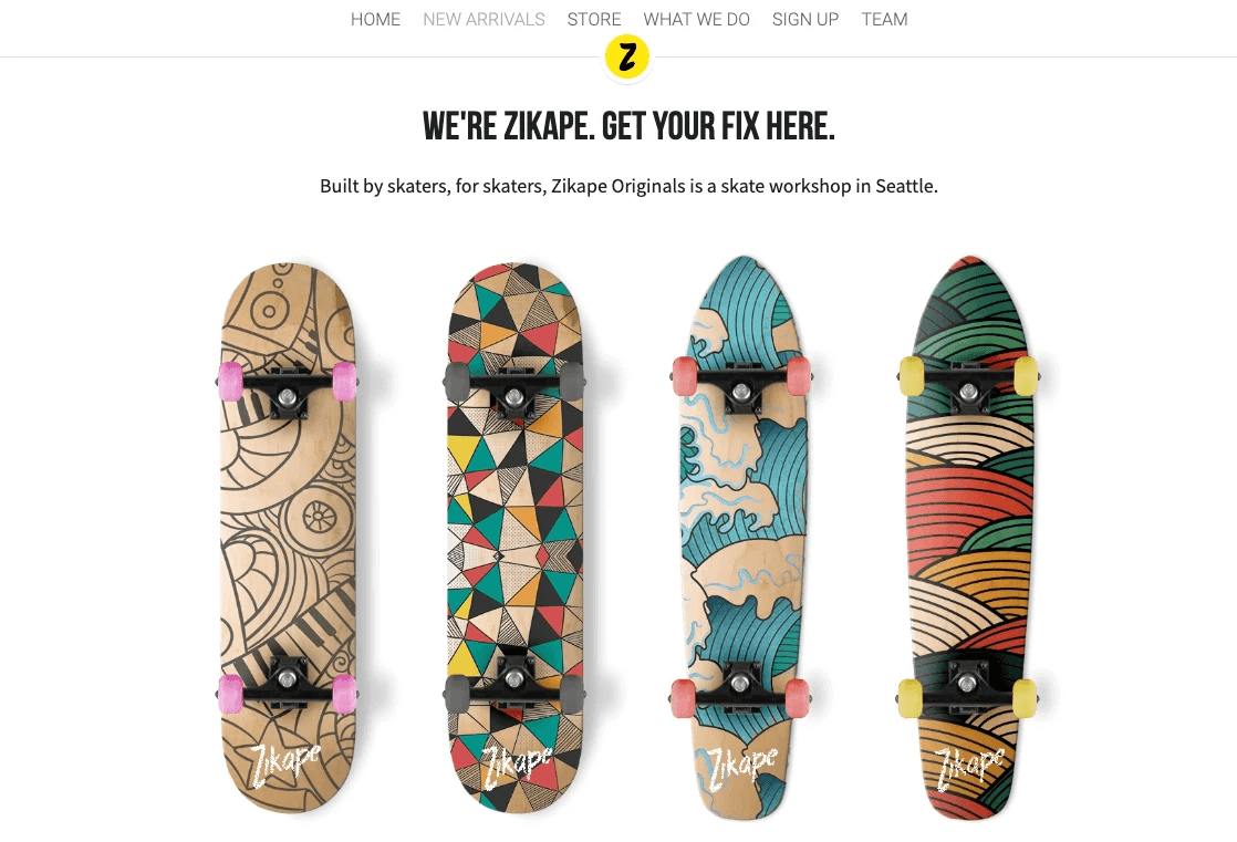 Engaging product pre-launch website with vibrant visuals and clear navigation