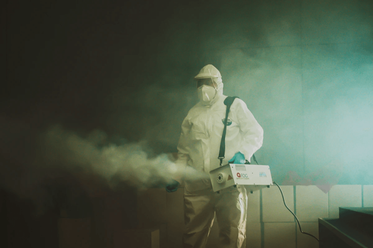 Preparing for export smoke machine inspection with proper setup and documentation.