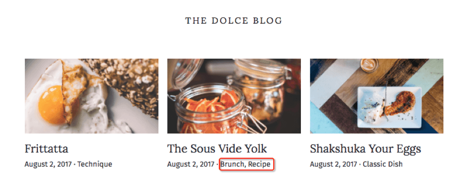 A Strikingly blog category label connecting related educational posts