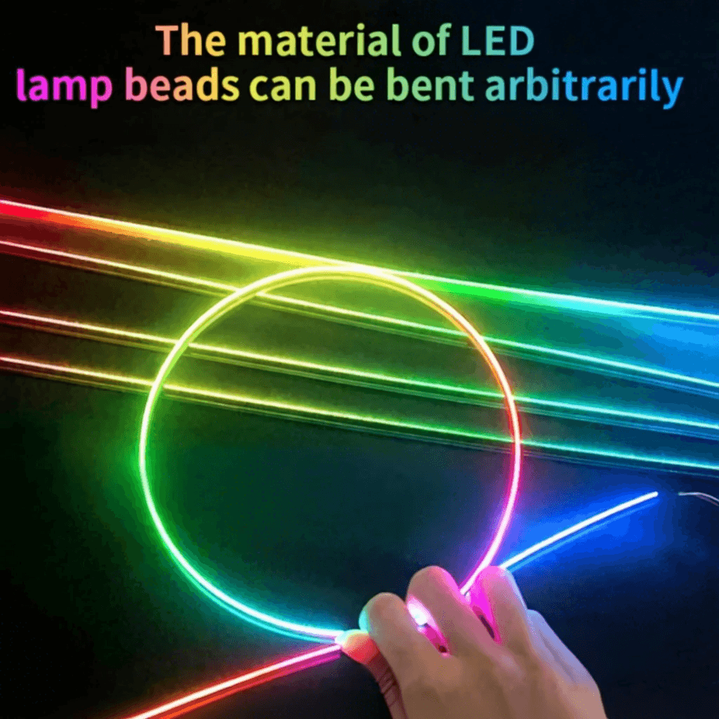 Acrylic LED ambient lighting for car interior trim