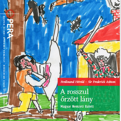 a rosszul őrzött lány, balett, magyar állami operaház, illustration