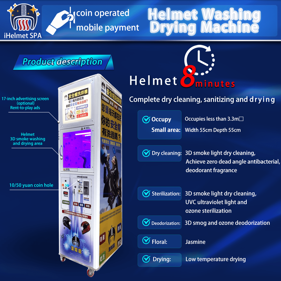 Helmet Cleaning Vending Machine